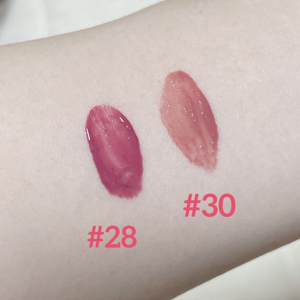 ジューシーラスティングティント ウィズミニセット/rom&nd/リップティントを使ったクチコミ（3枚目）