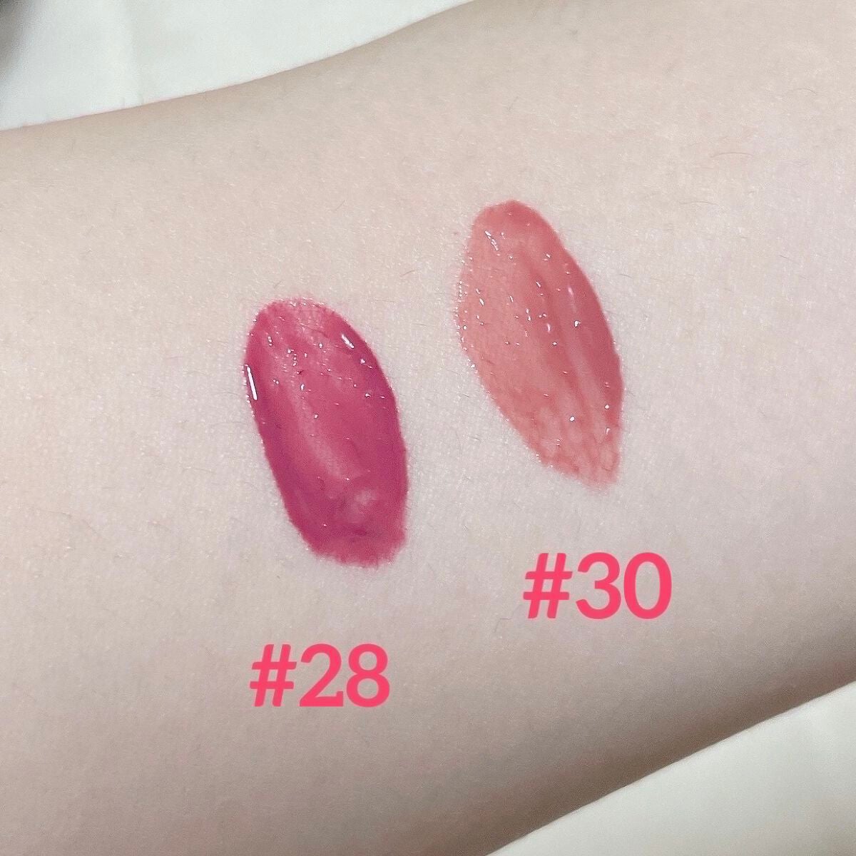 ジューシーラスティングティント/rom&nd/リップティントを使ったクチコミ(3枚目)