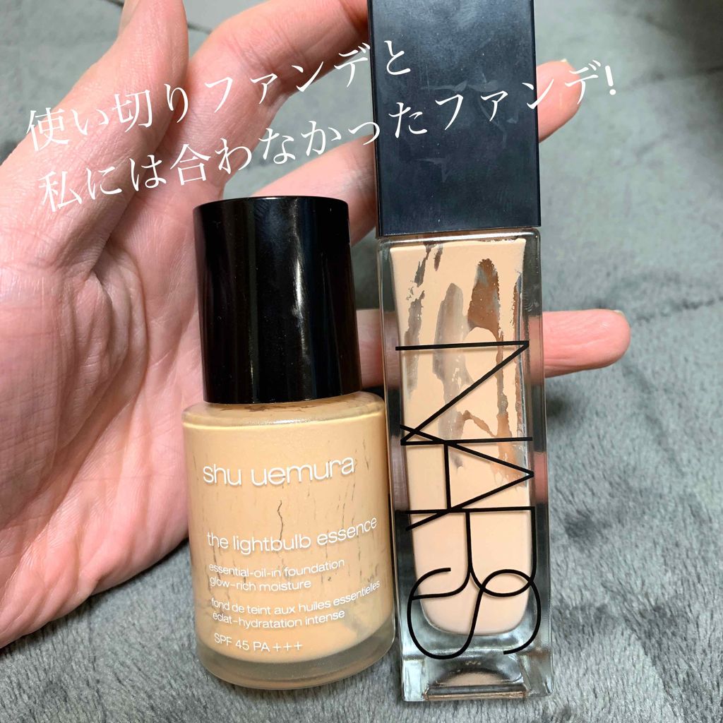 ザ・ライトバルブ エッセンシャル オイル イン ファンデーション/shu uemura/リキッドファンデーションを使ったクチコミ（1枚目）