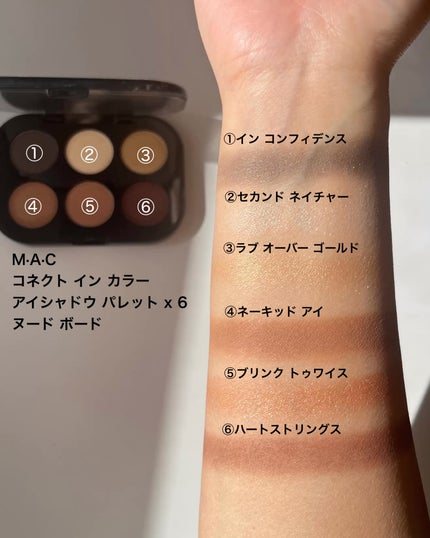 コネクト イン カラー アイシャドウ パレット × 6 ヌードボード コネクト イン カラー アイシャドウ パレット × 6 ヌードボード