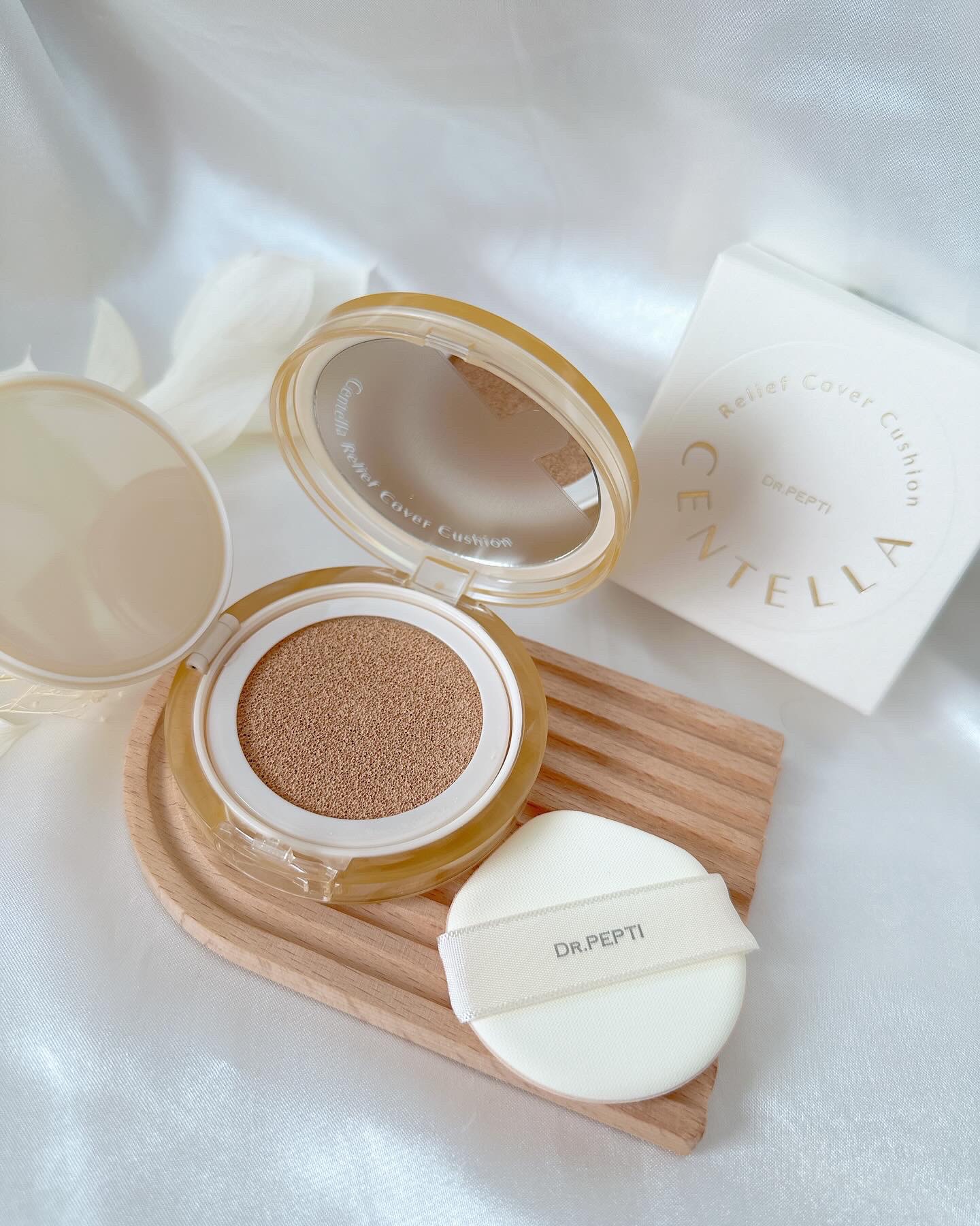 センテラリリーフカバークッション/DR.PEPTI/クッションファンデーションを使ったクチコミ（3枚目）