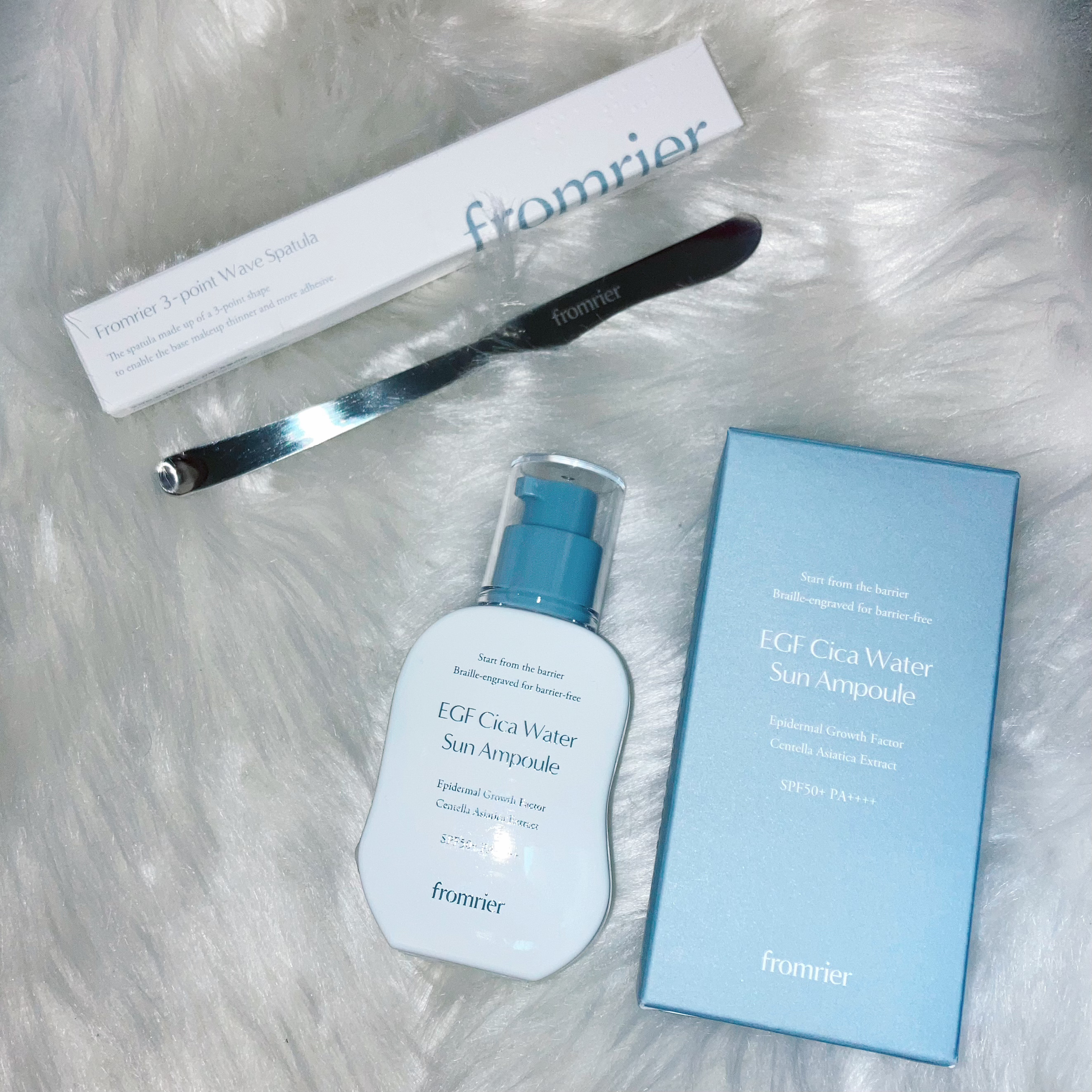 EGFシカウォーターサンアンプル/fromrier/日焼け止めローションを使ったクチコミ（3枚目）