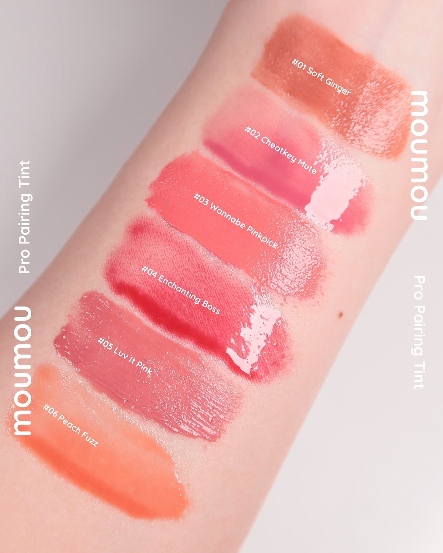 プロペアリングティント 06 Peach Fuzz/moumou/リップティントを使ったクチコミ（2枚目）
