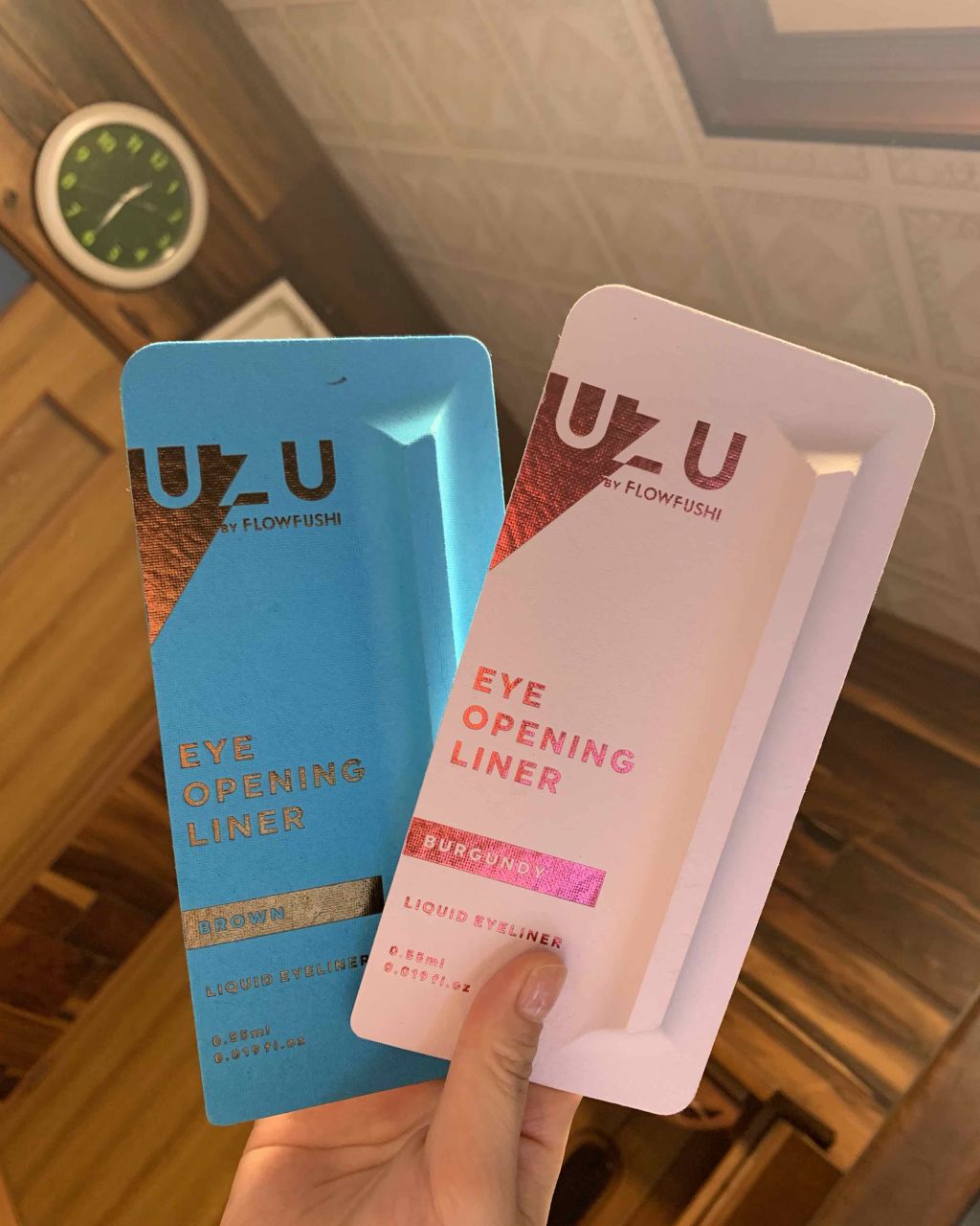EYE OPENING LINER/UZU BY FLOWFUSHI/リキッドアイライナーを使ったクチコミ（1枚目）