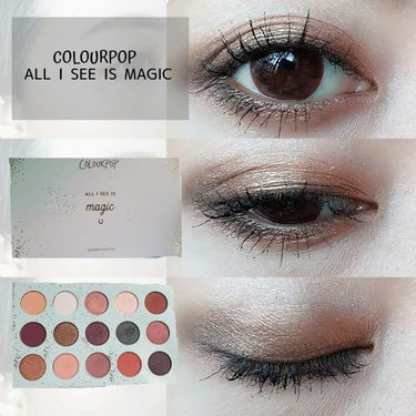 ColourPop All I See Is Magic プレスト パウダー シャドウ パレットのクチコミ「#トトモカ今日のメイク﻿﻿
﻿﻿
【COLOURPOP】﻿﻿
ALL SEE IS MAGIC.....」（1枚目）