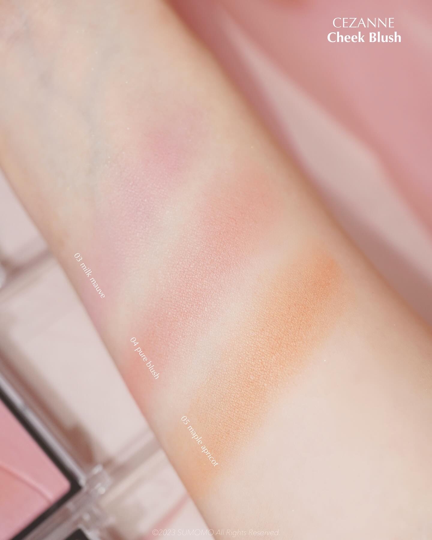 チークブラッシュ/CEZANNE/パウダーチークを使ったクチコミ（2枚目）