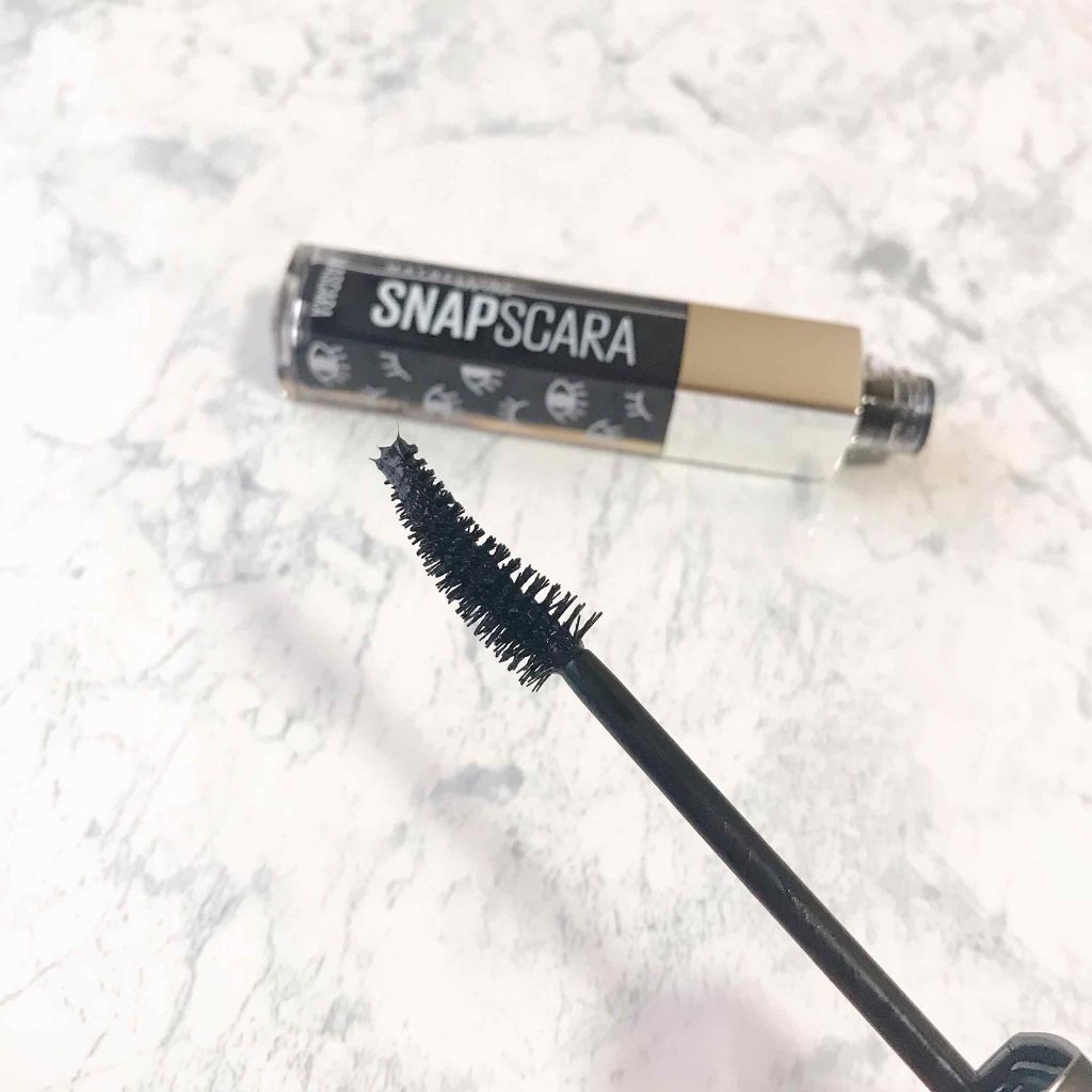 スナップスカラ 01 ブラック/MAYBELLINE NEW YORK/マスカラを使ったクチコミ（3枚目）