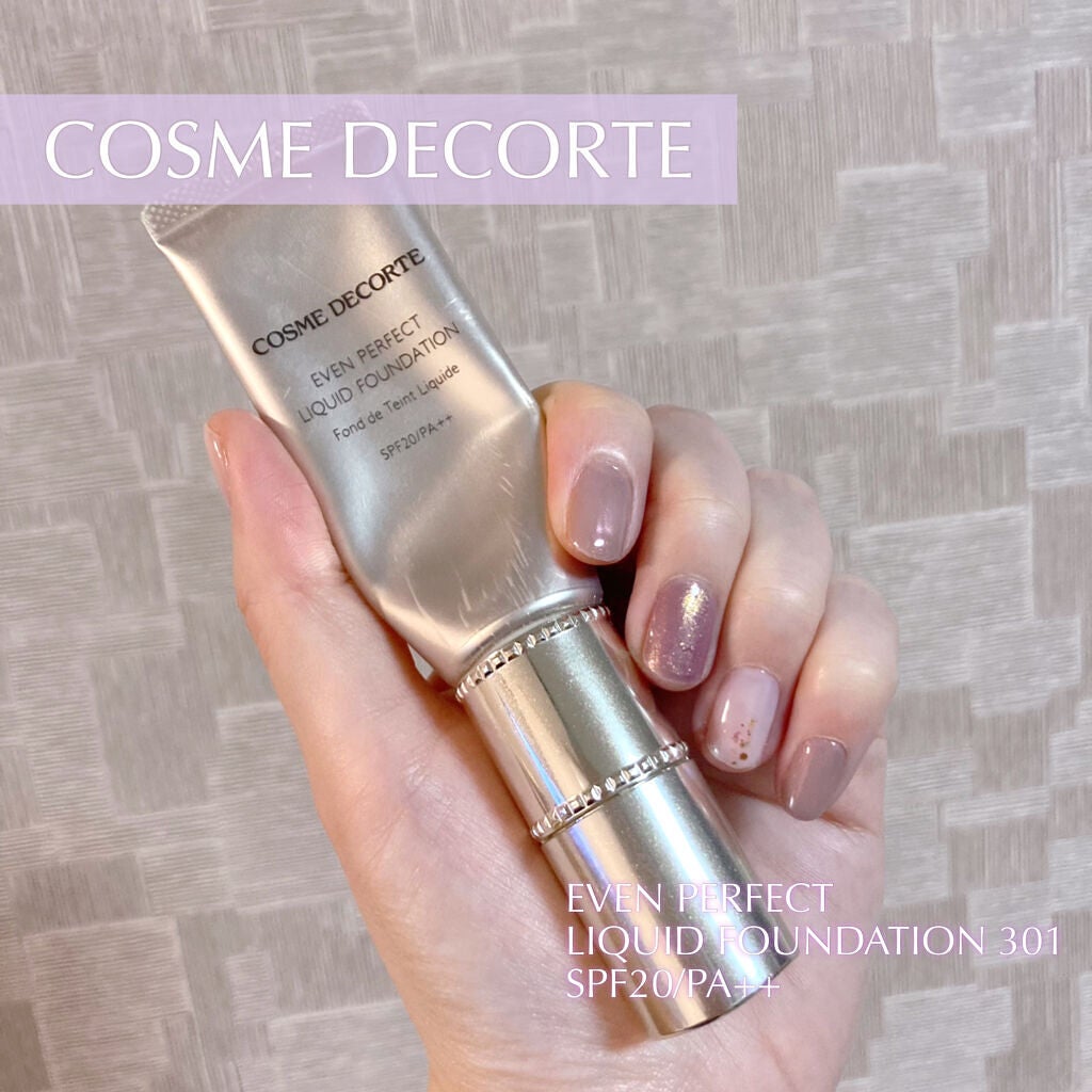 イーブンパーフェクト リキッドファンデーション/DECORTÉ/リキッドファンデーションを使ったクチコミ(1枚目)
