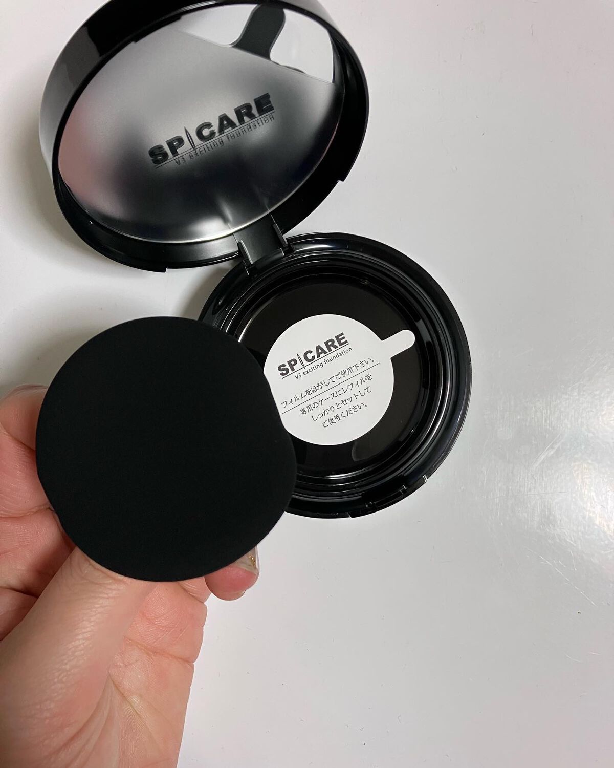 V3 エキサイティングファンデーション/SPICARE/クッションファンデーションを使ったクチコミ(3枚目)