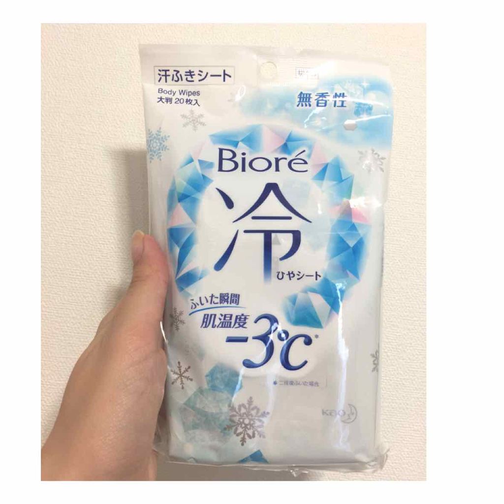冷シート 無香性/ビオレ/ボディシートを使ったクチコミ（1枚目）
