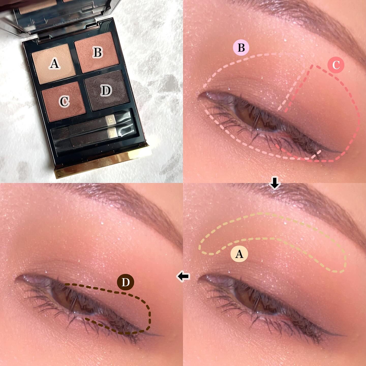 アイ カラー クォード C /TOM FORD BEAUTY/アイシャドウパレットを使ったクチコミ（3枚目）