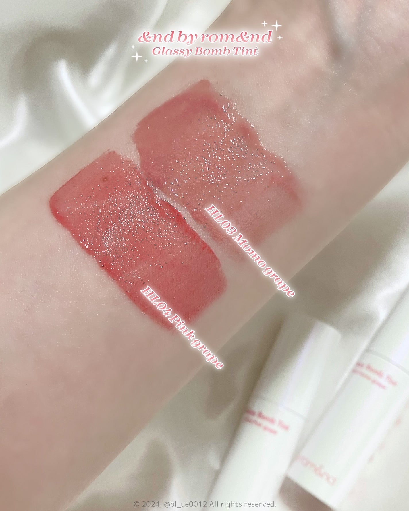 アンドバイロムアンド グラッシーボムティント/&nd by rom&nd/リップティントを使ったクチコミ(5枚目)