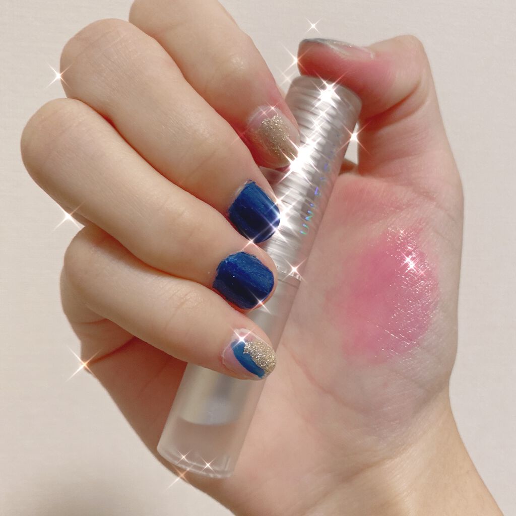 グリッタリーウェブリップバーム N°2グリミー/unleashia/リップケアを使ったクチコミ（2枚目）