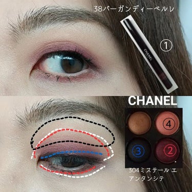 レ キャトル オンブル/CHANEL/パウダーアイシャドウを使ったクチコミ（3枚目）