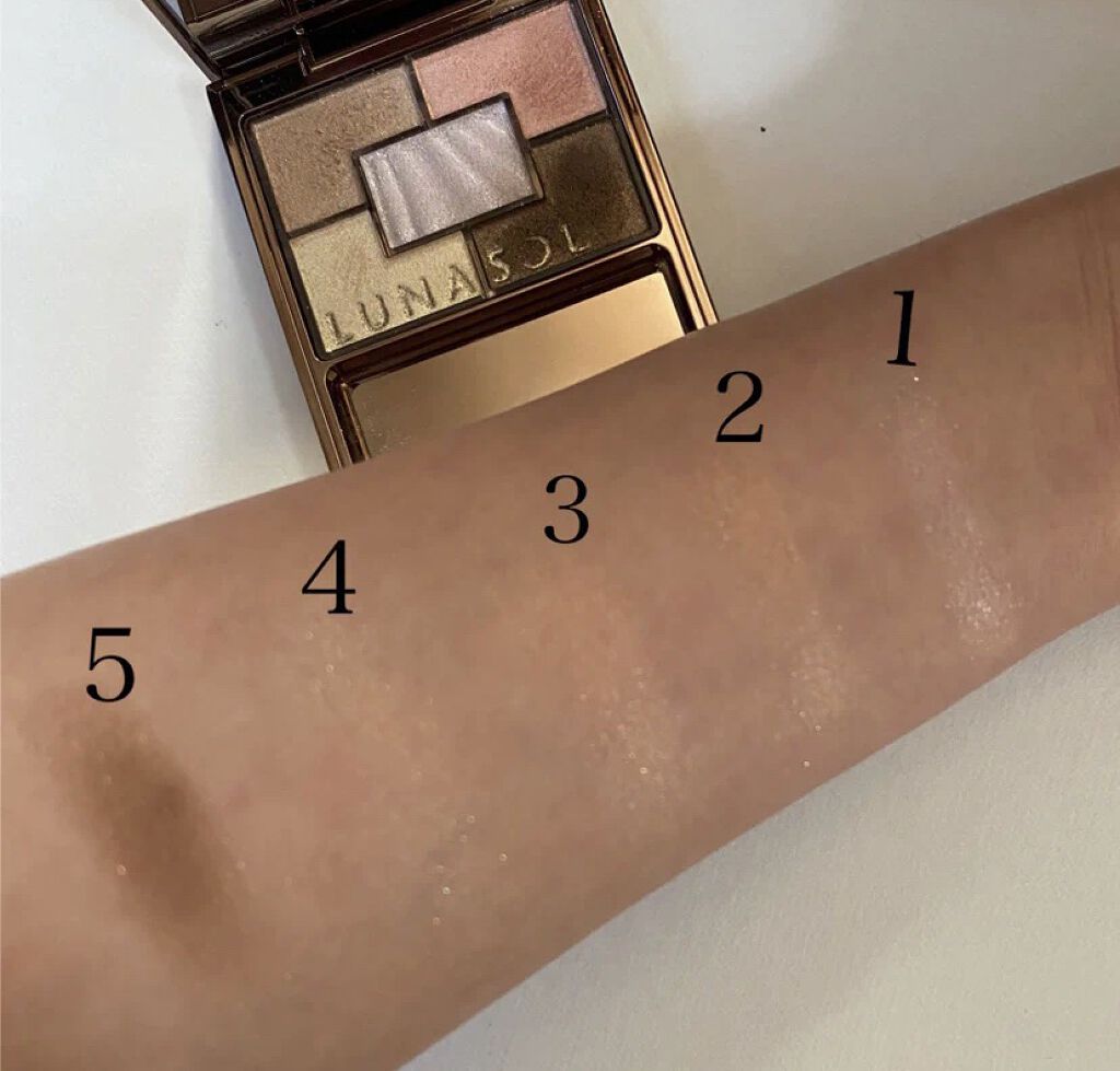オーロライズアイズ 02 Light Variation/LUNASOL/アイシャドウパレットを使ったクチコミ（3枚目）