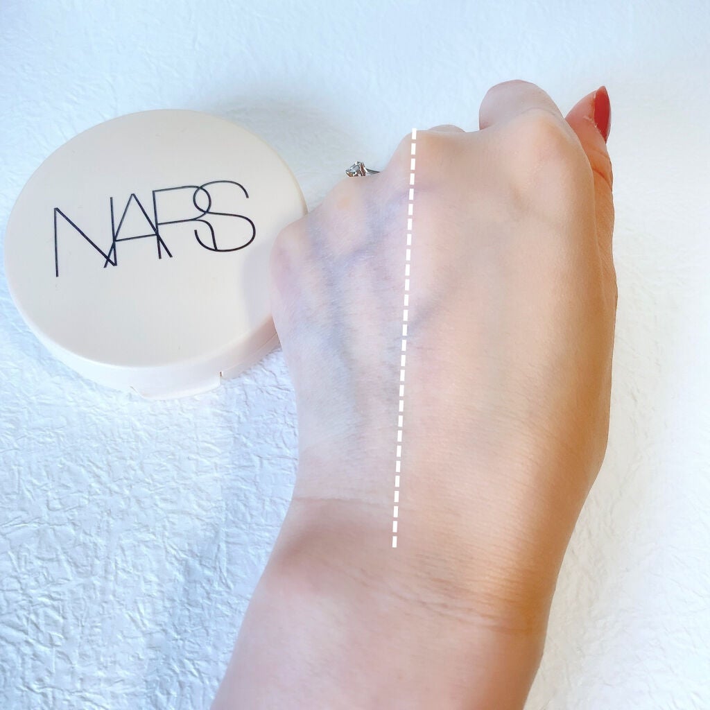 ナチュラルラディアント ロングウェア クッションファンデーション/NARS/クッションファンデーションを使ったクチコミ(2枚目)