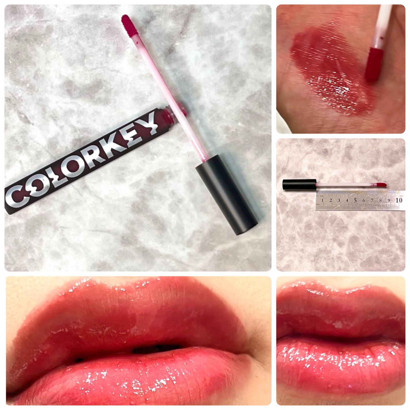 シャインミラーティント/COLORKEY/リップティントを使ったクチコミ(6枚目)