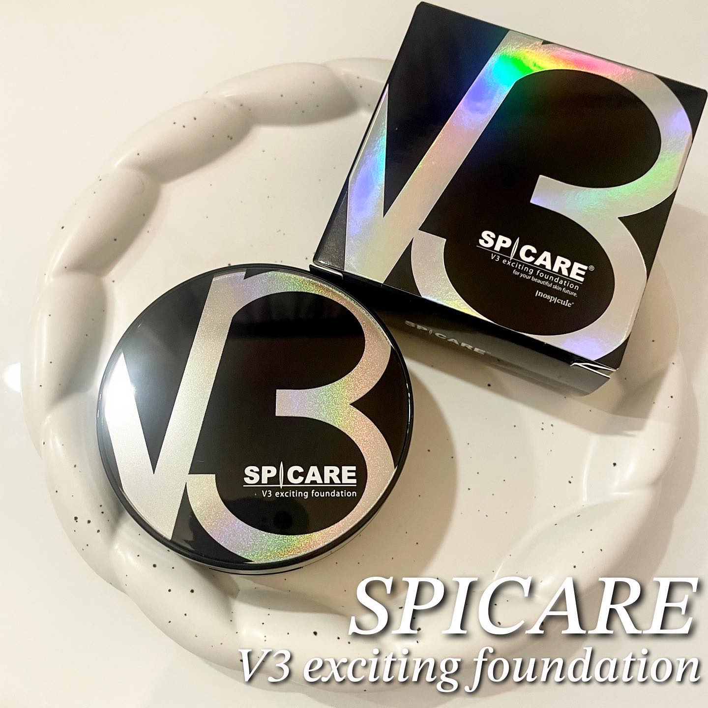 V3 エキサイティングファンデーション/SPICARE/クッションファンデーションを使ったクチコミ（1枚目）