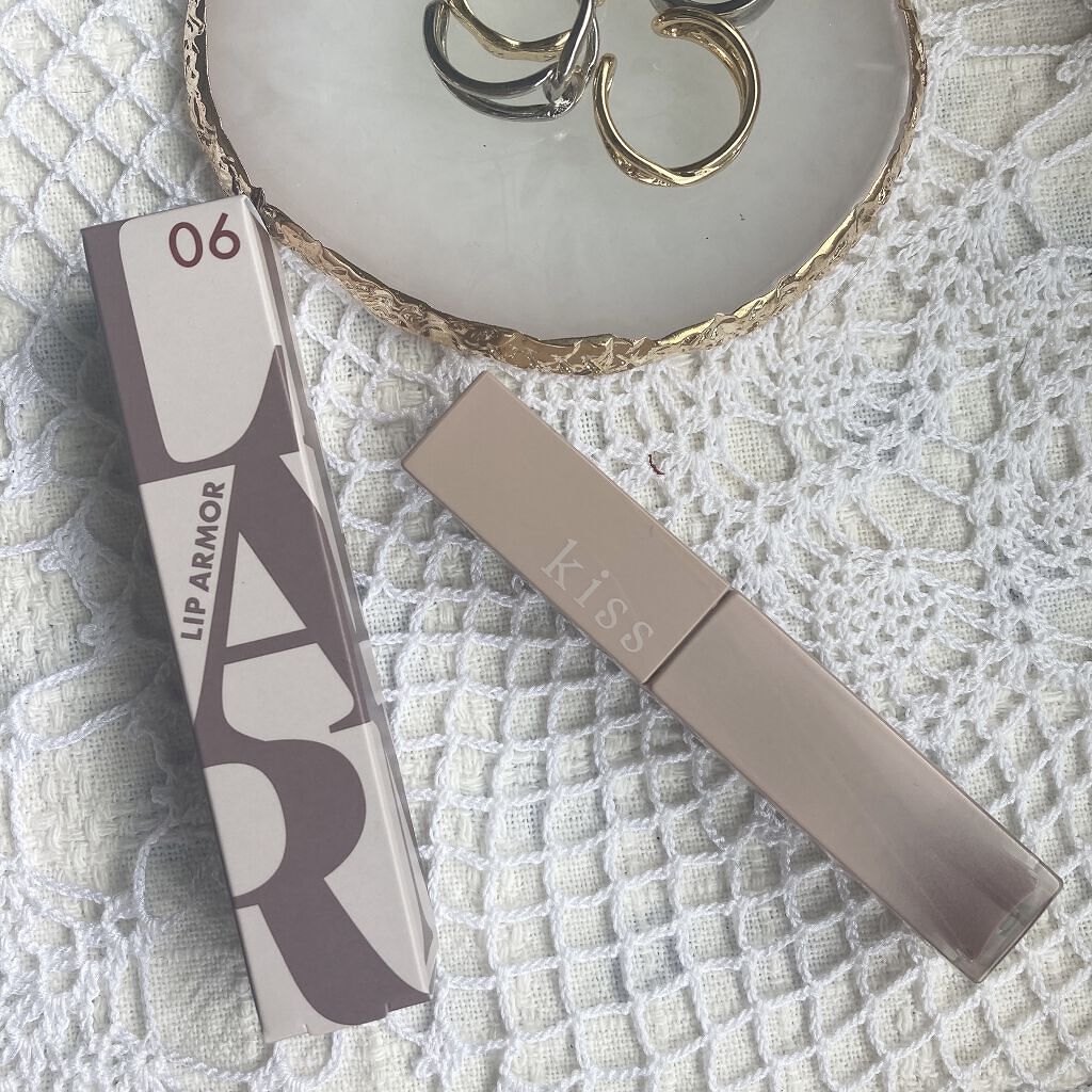 リップアーマー 06 熱帯のバラッド/KiSS/口紅を使ったクチコミ（3枚目）