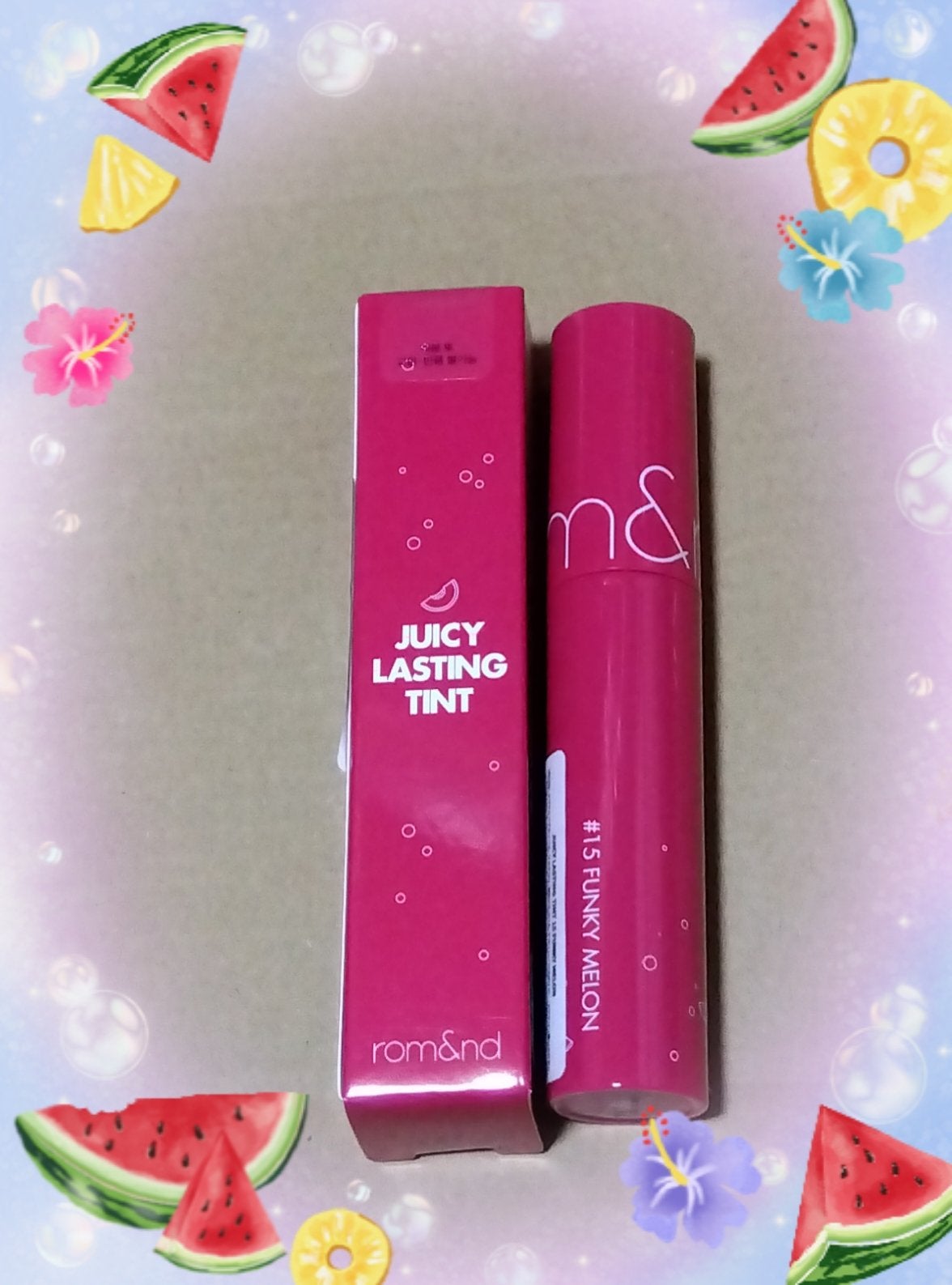 ジューシーラスティングティント/rom&nd/リップティントを使ったクチコミ(1枚目)