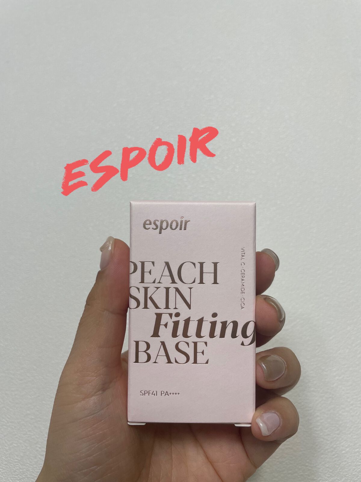 ピーチスキンフィッティングベース/espoir/化粧下地を使ったクチコミ（1枚目）