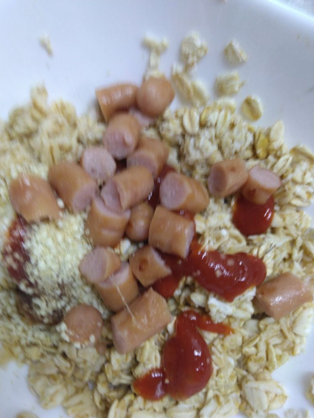 こんぽたチャン on LIPS 「_(._.)_ オニギリです今日はオートミール痩せ飯企画第2..」(3枚目)