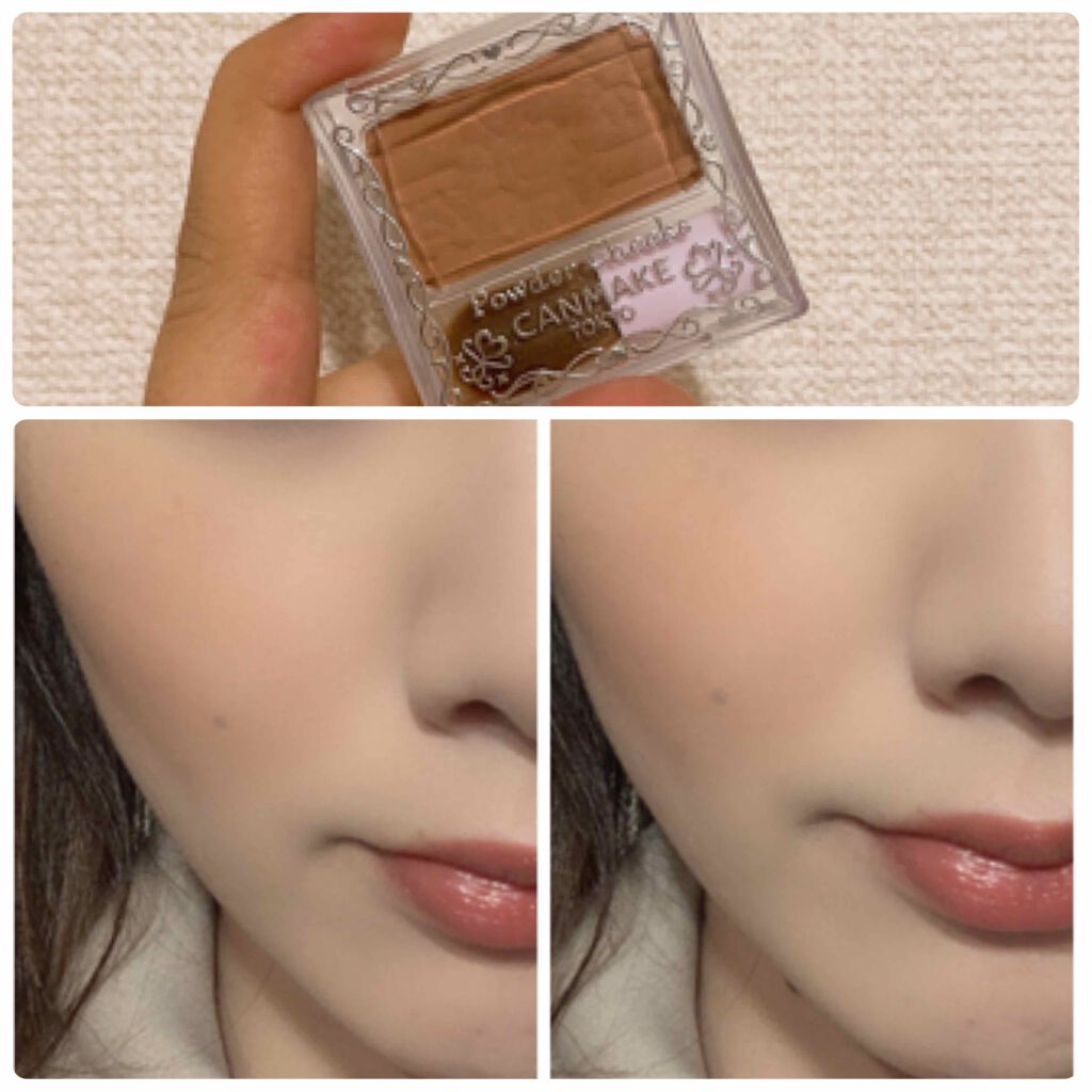 【旧品】パウダーチークス PW45 ヘーゼルブラウン/キャンメイク/パウダーチークを使ったクチコミ（2枚目）