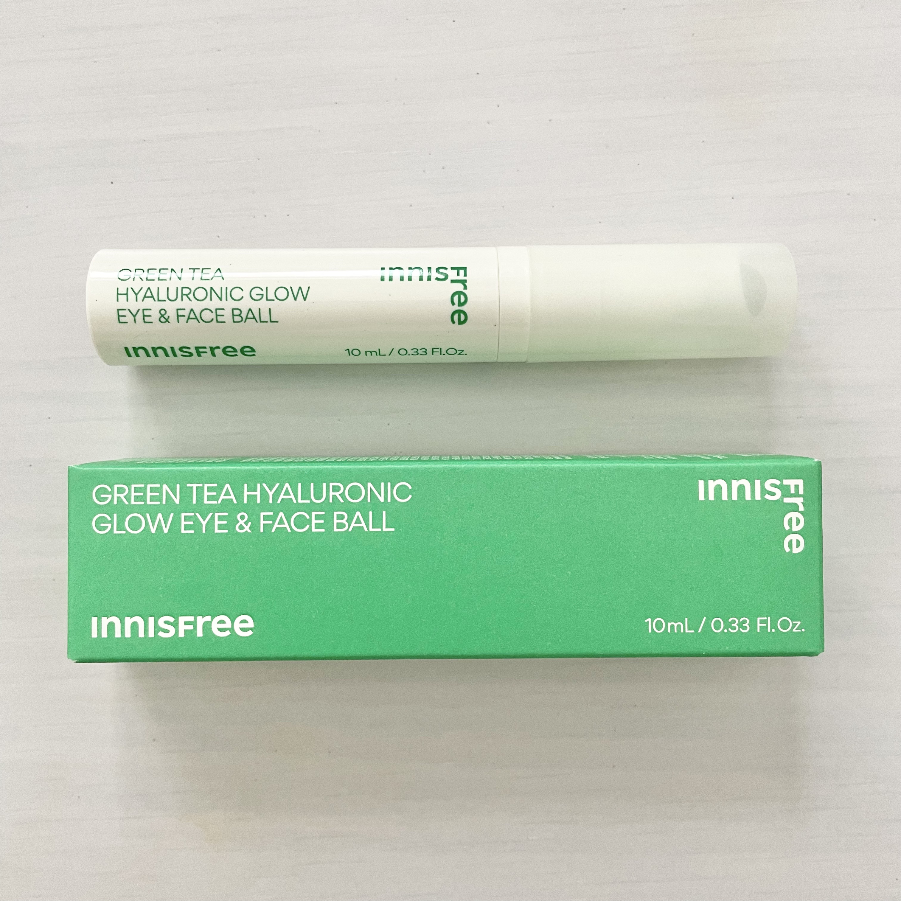 グリーンティーシード モイスト アイ＆フェイスボール/innisfree/美容液を使ったクチコミ（2枚目）