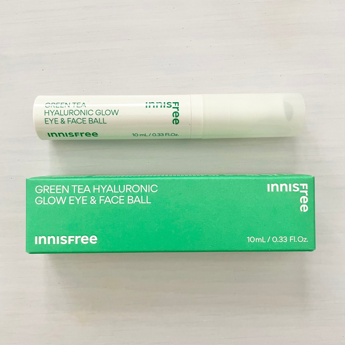 グリーンティーシード モイスト アイ&フェイスボール/innisfree/美容液を使ったクチコミ(2枚目)