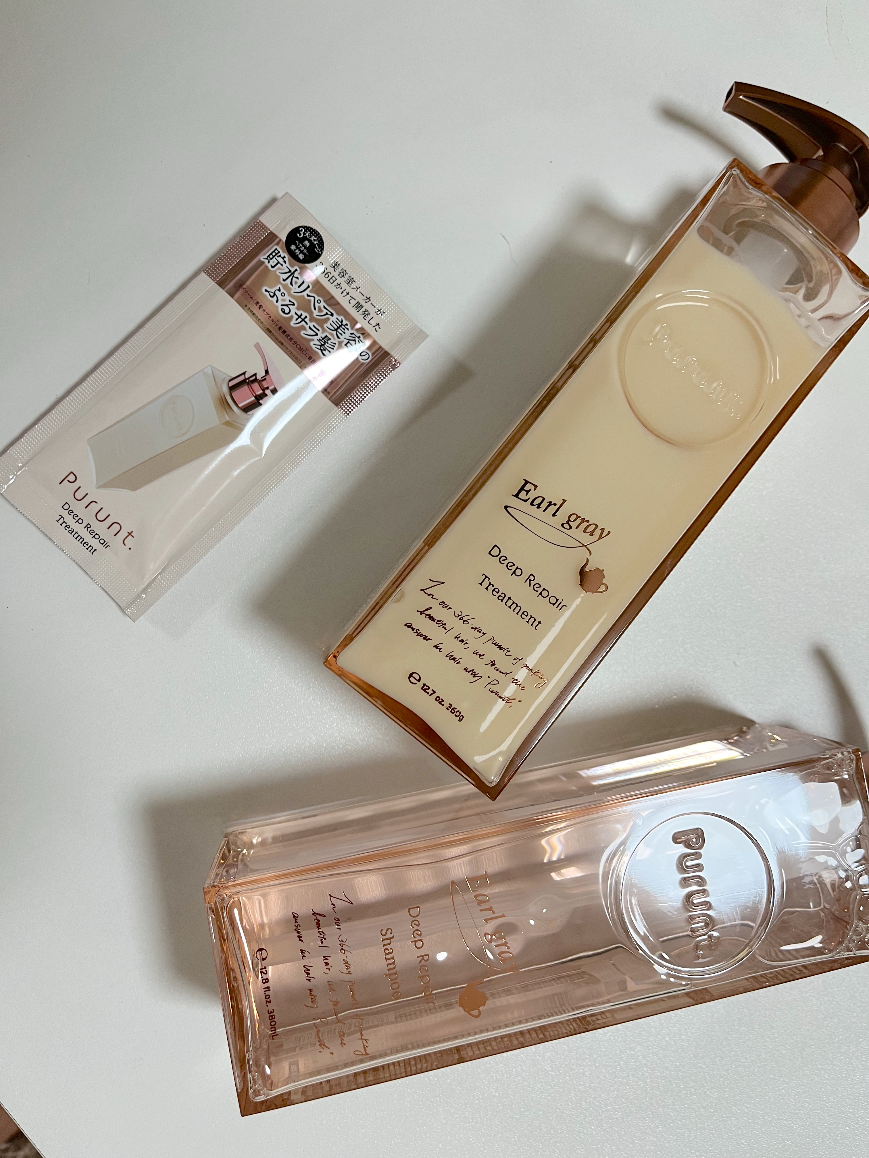 プルント ディープリペアペアセット アールグレイ N/Purunt./市販シャンプーを使ったクチコミ（2枚目）