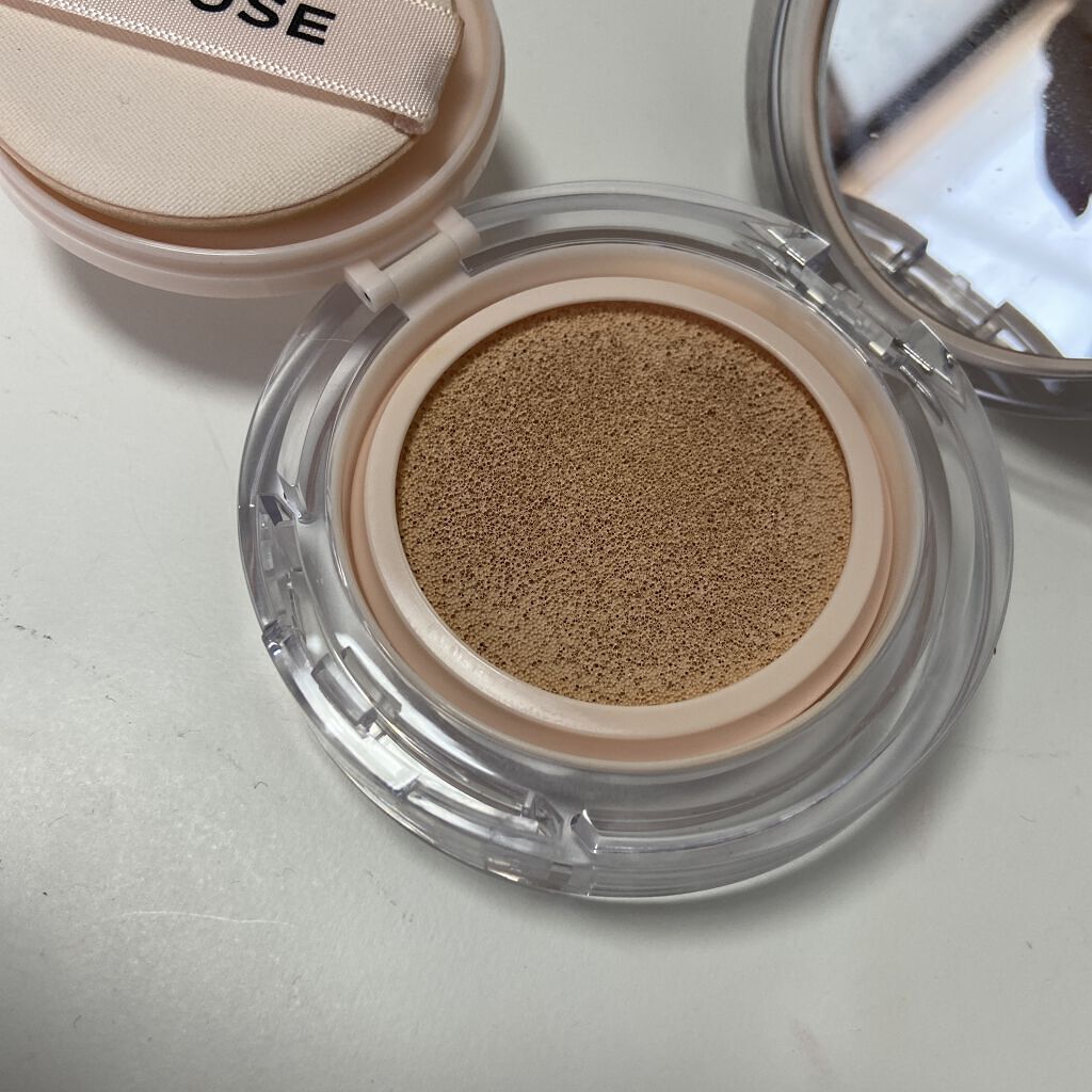 スキンチューンヴィーガンカバークッション 01 フェアチューン/AMUSE/クッションファンデーションを使ったクチコミ（2枚目）