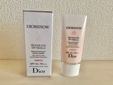 【旧】スノー UVシールド トーンアップ 50+/Dior/日焼け止め・UVケアを使ったクチコミ（1枚目）