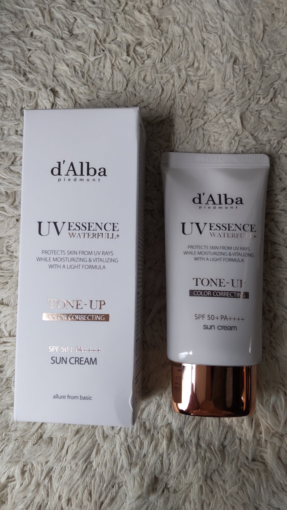 ウォータフルトーンアップサンクリーム/ダルバ/日焼け止めクリームを使ったクチコミ(1枚目)