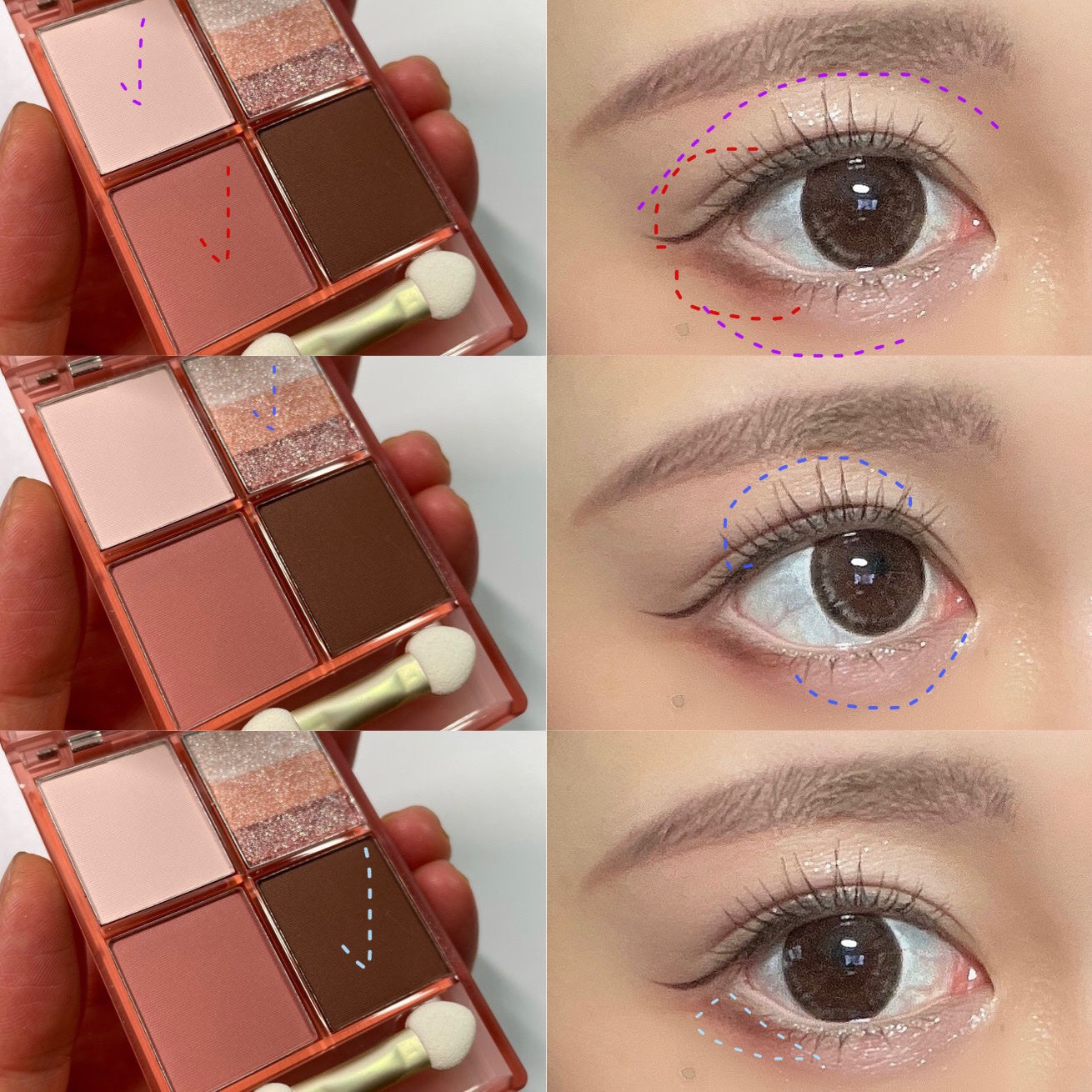 四色アイシャドウパレット/COLORKEY/アイシャドウパレットを使ったクチコミ(5枚目)