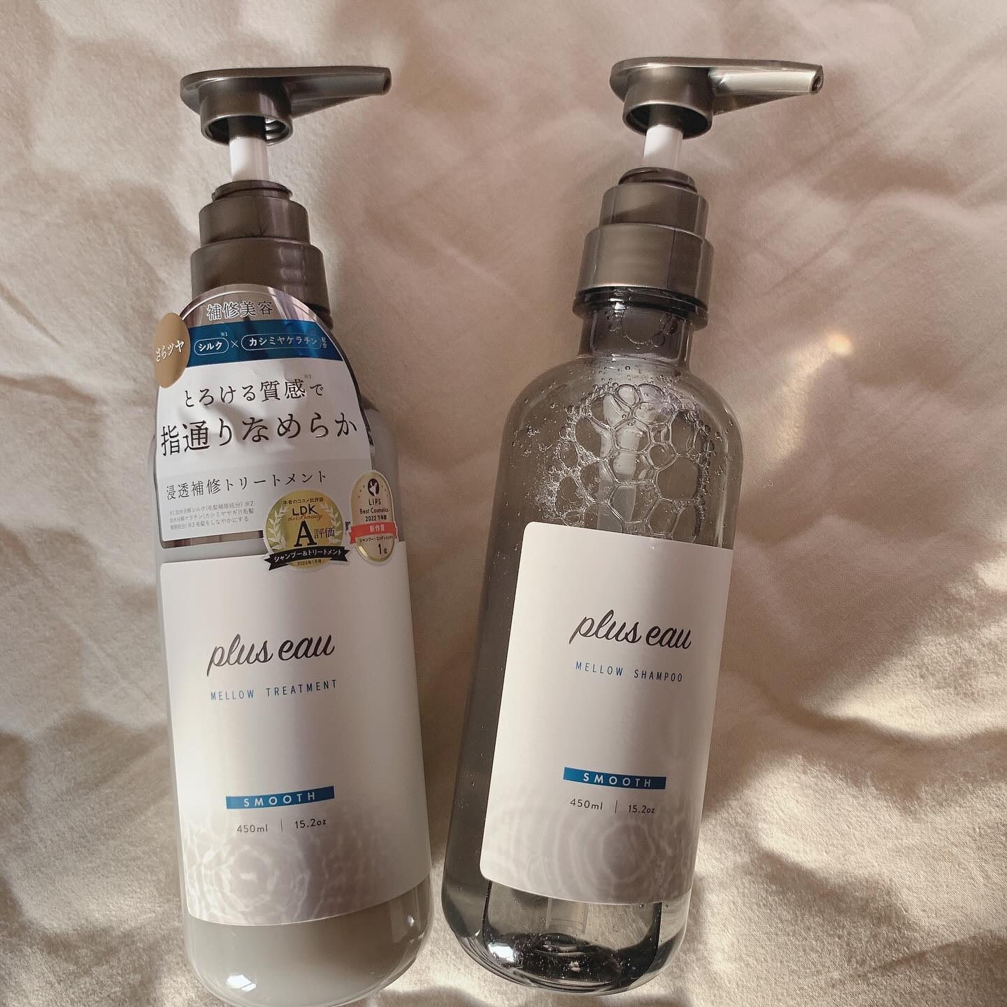 メロウシャンプー/メロウトリートメント/plus eau/市販シャンプーを使ったクチコミ（3枚目）
