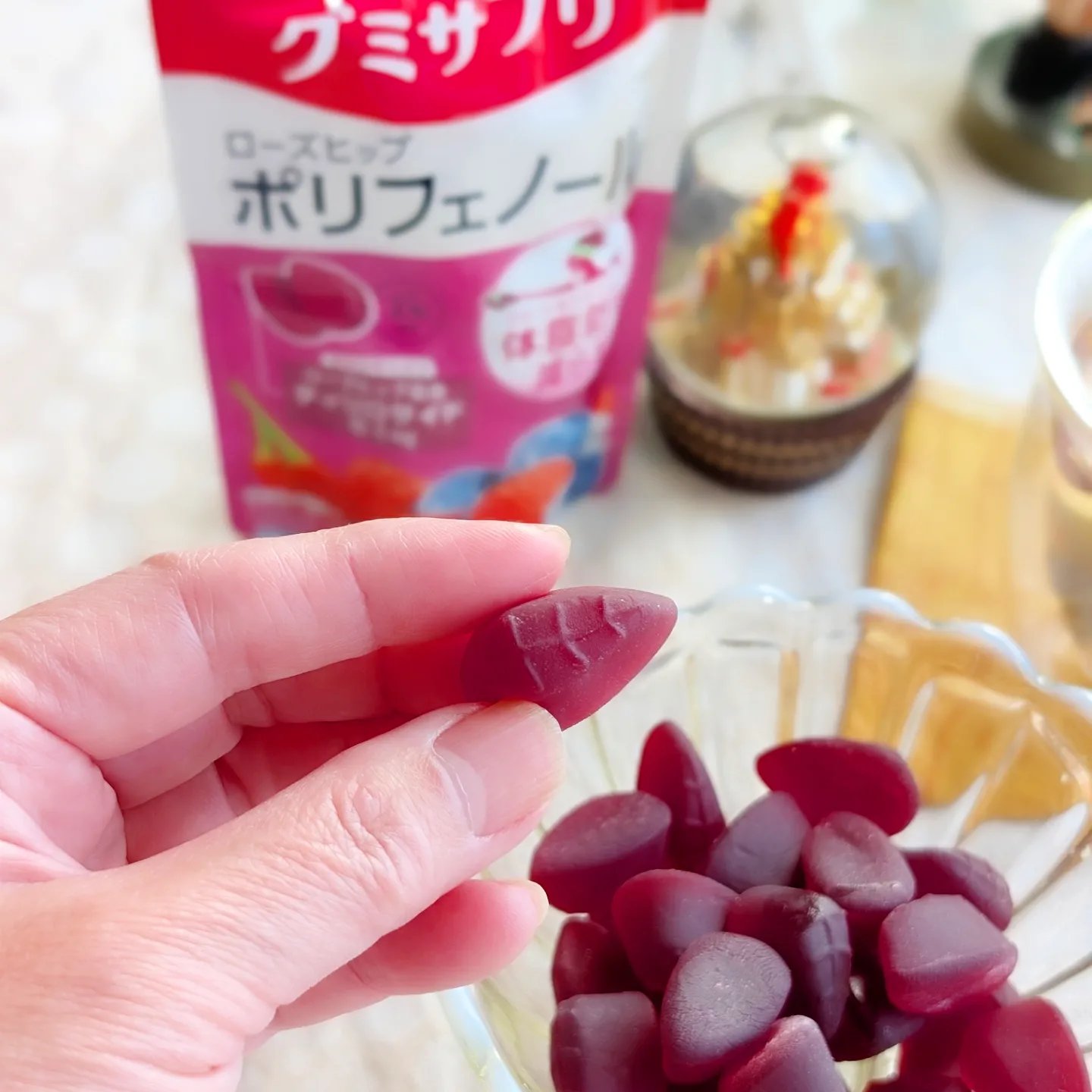 グミサプリ ローズヒップポリフェノール/UHA味覚糖/健康サプリメントを使ったクチコミ（2枚目）