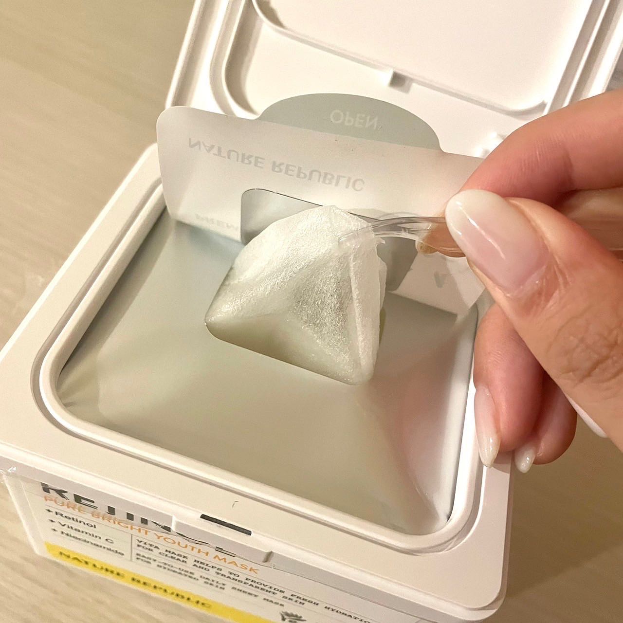 キューブマスク プロポリス/ネイチャーリパブリック/シートマスク・パックを使ったクチコミ（3枚目）