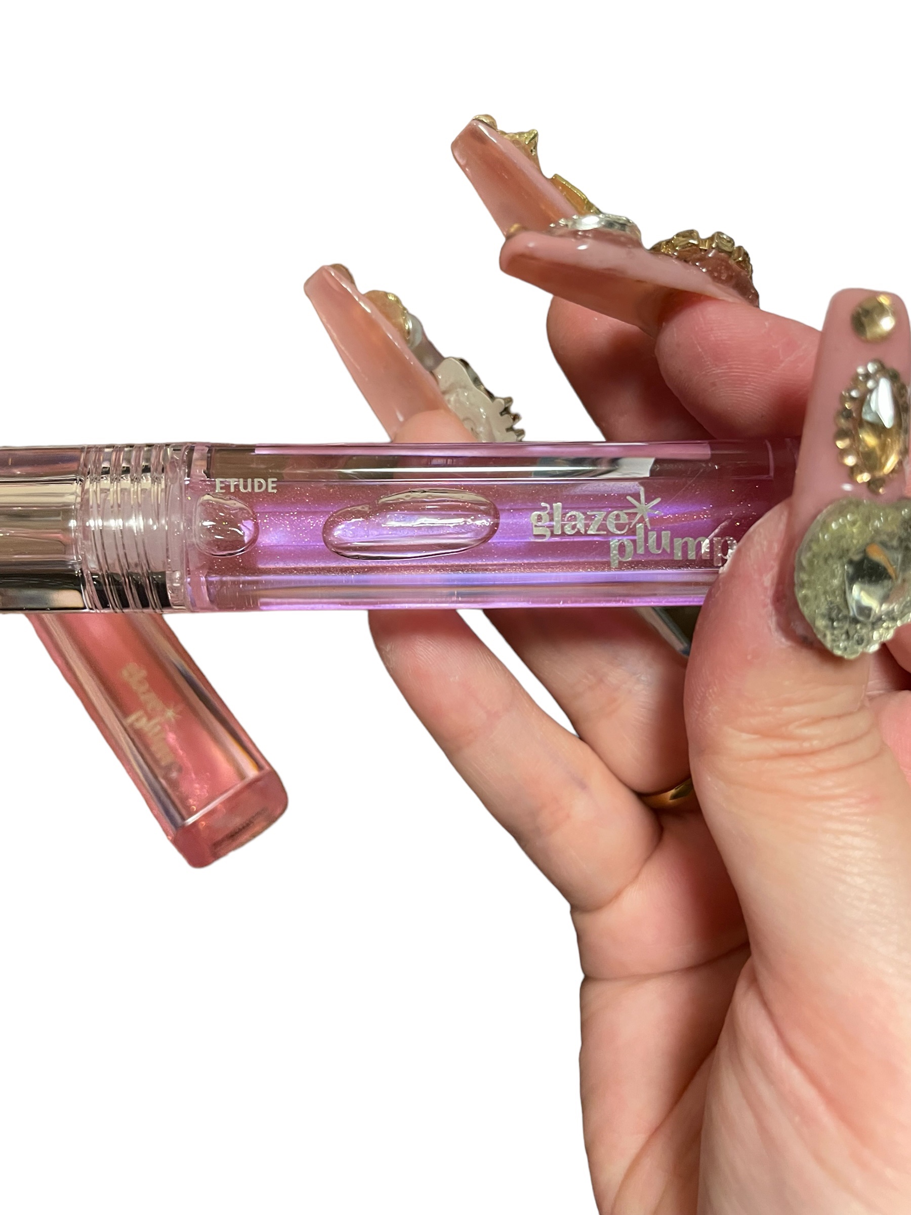 グレーズ プランパーグロス スパークリングブルー/ETUDE/リッププランパーを使ったクチコミ（3枚目）