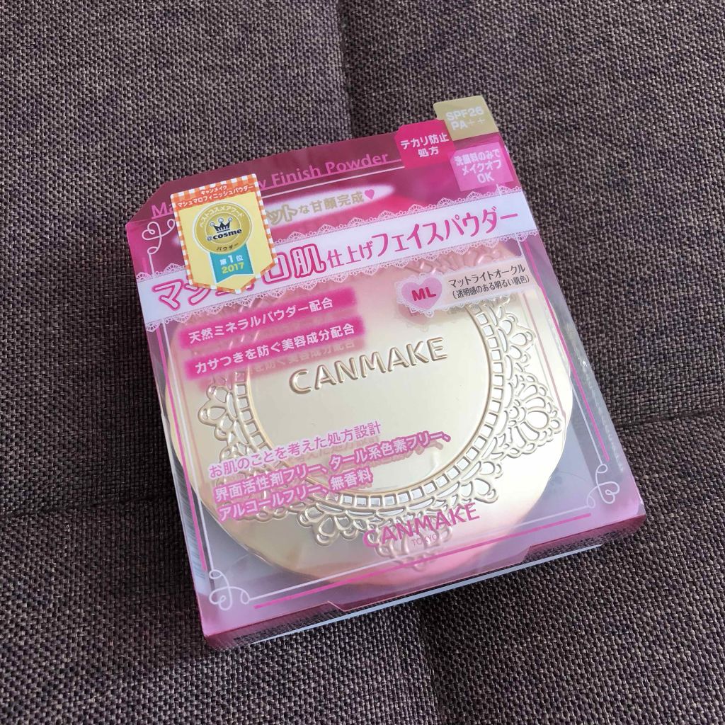 【旧品】マシュマロフィニッシュパウダー/キャンメイク/プレストパウダーを使ったクチコミ(1枚目)