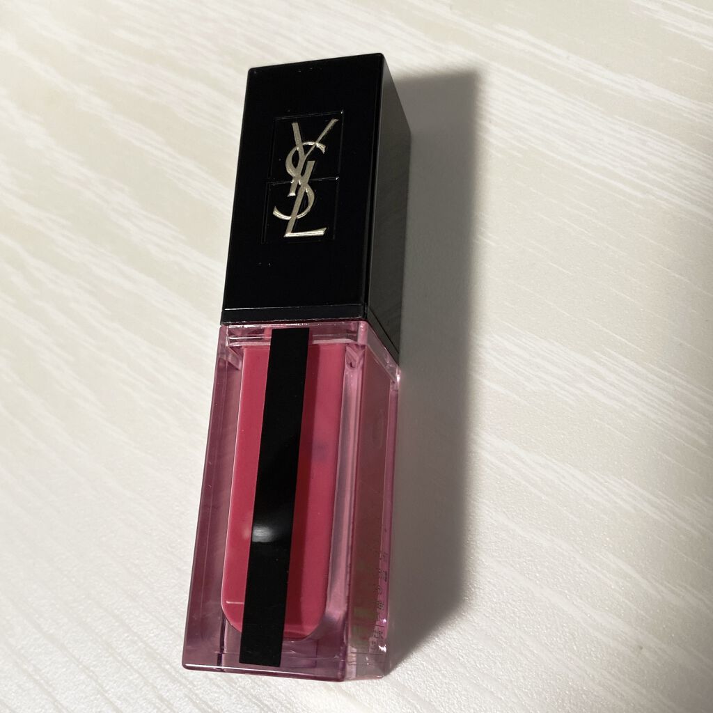 ルージュ ピュールクチュール ヴェルニ ウォーターステイン 601 フューシャ タイド/YVES SAINT LAURENT BEAUTE/口紅を使ったクチコミ（1枚目）