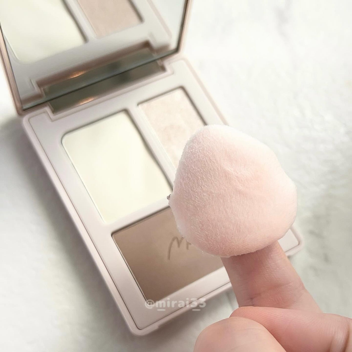 チート顔コントゥアパレット/MilleFée/パウダーハイライトを使ったクチコミ(4枚目)