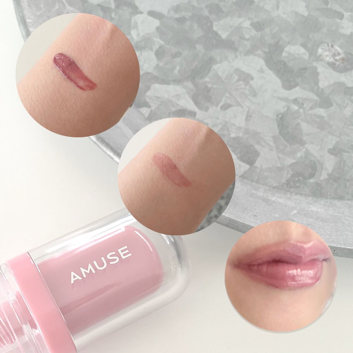 ジェルフィットティント/AMUSE/リップティントを使ったクチコミ（3枚目）
