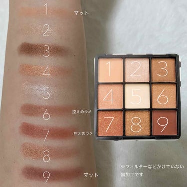 UR GLAM　BLOOMING EYE COLOR PALETTE/U R GLAM/アイシャドウパレットを使ったクチコミ（2枚目）