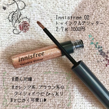 トゥインクル グリッター/innisfree/リキッドアイライナーを使ったクチコミ（1枚目）