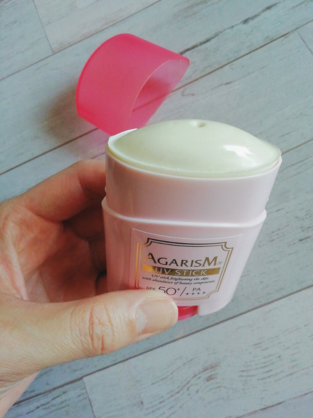 トーンアップUVスティック/AGARISM/日焼け止めスティックを使ったクチコミ(3枚目)