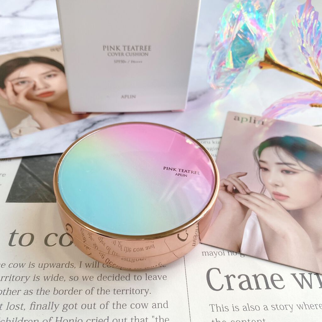 ピンクティーツリーカバークッション/APLIN/クッションファンデーションを使ったクチコミ（1枚目）