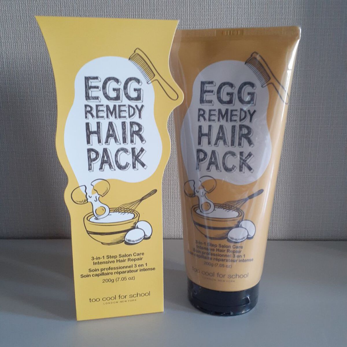 エッグレミディヘアパック/too cool for school/ヘアマスク・ヘアパックを使ったクチコミ(5枚目)