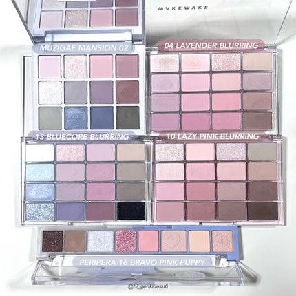 ソフトブラーリングアイパレット/wakemake/アイシャドウパレットを使ったクチコミ(4枚目)