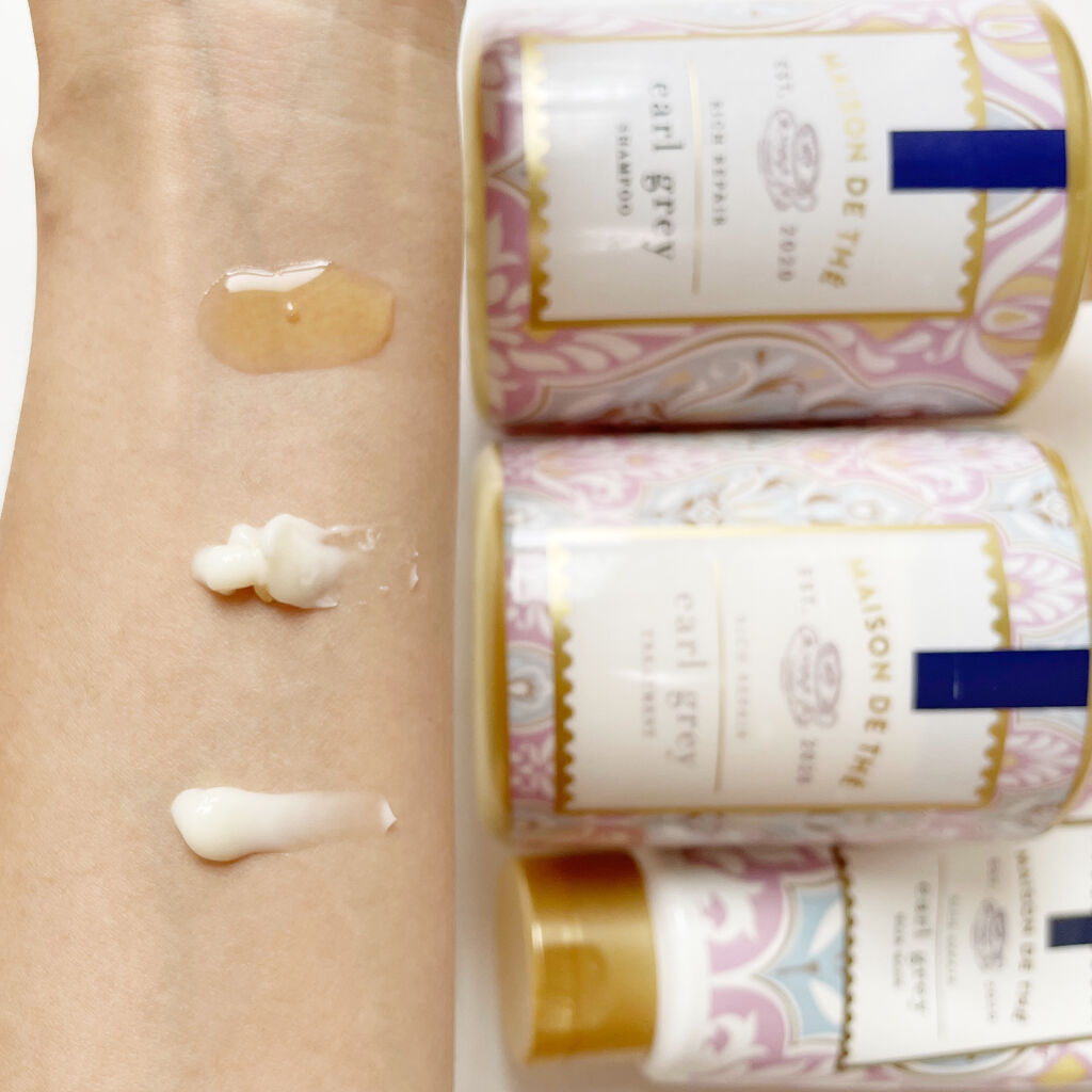 リッチリペア シャンプー／トリートメント リッチリペア トリートメント ポンプ/MAISON DE THÉ/市販シャンプーを使ったクチコミ（3枚目）