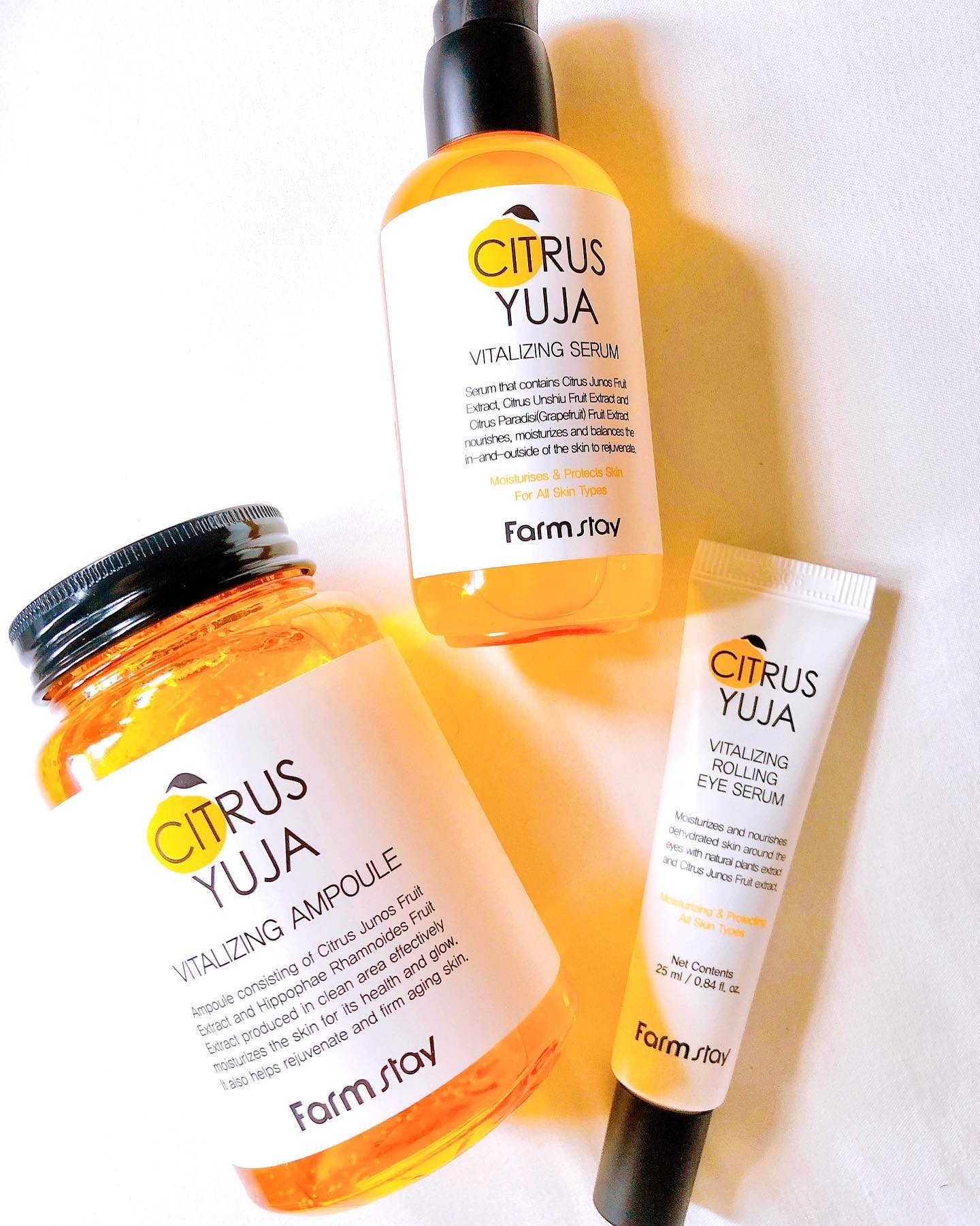 シトラスゆずバイタライジングアンプル/Farmstay/美容液を使ったクチコミ（1枚目）